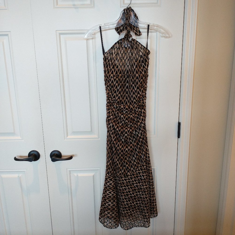 Women's Le Chateau size S safari style strapless dress - made in Canada